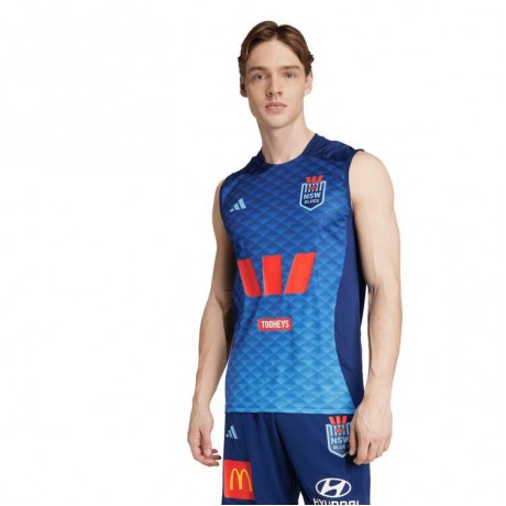 NSW Blues Men's Training Rugby Singlet 2025 – Official adidas Gear