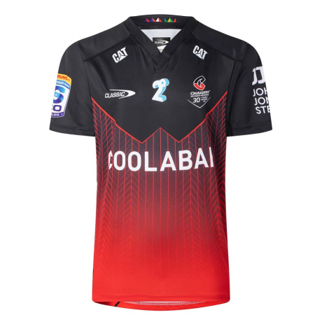 Crusaders 2026 Black Red Home Rugby Jersey