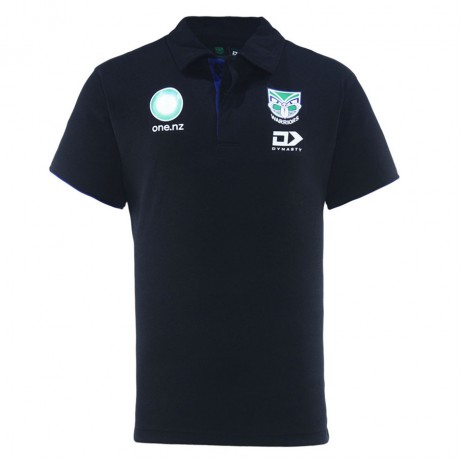 New Zealand Warriors Rugby Mens Media Rugby Polo 2025 – Official Team Polo