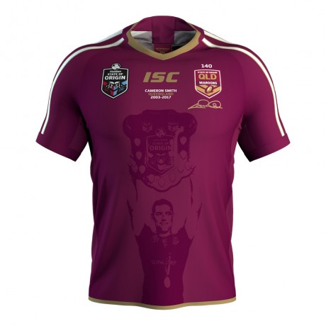 2018 Queensland Maroons Cameron Smith Jersey – State of Origin