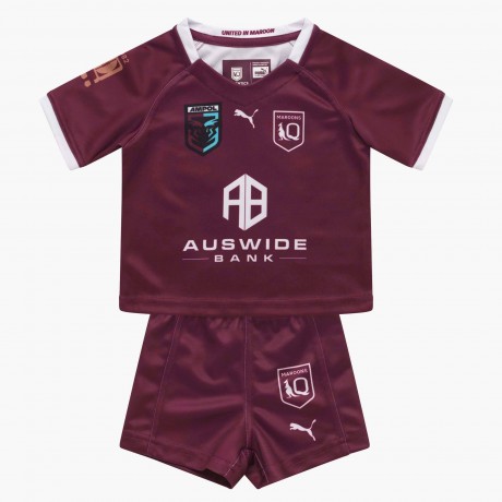 QLD Maroons Kids Home Rugby Kit 2022 - Official Queensland Maroons Kit
