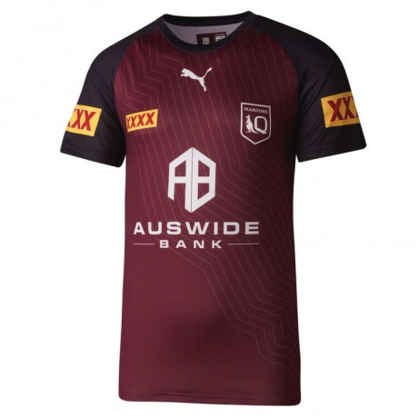QLD Maroons Training Jersey 2023 – Official State of Origin Rugby Shirt