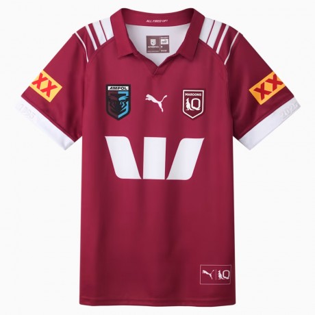 QLD Maroons Mens Home Rugby Jersey 2025 – 30th Anniversary Edition