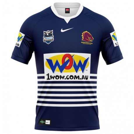 Brisbane Broncos Mens Cyril Connell Retro Rugby Jersey 2010 – Heritage & Comfort