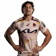 Men's 2025 Brisbane Broncos Indigenous Rugby Shirt