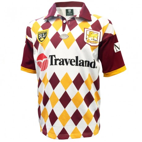  Brisbane Broncos Retro Rugby Jersey 1995 – Authentic 90s Replica