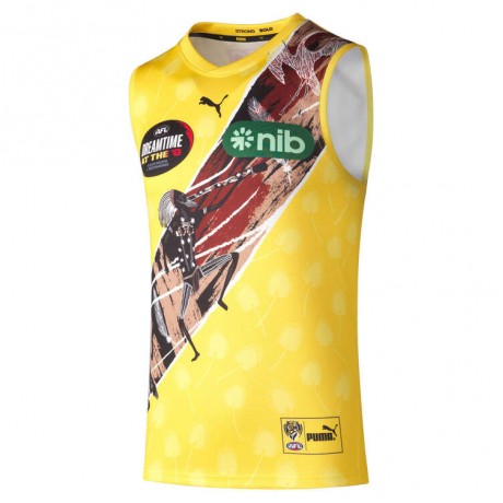 Richmond Tigers 2023 Mens Dreamtime Guernsey – Official AFL Indigenous Jersey