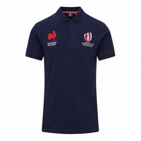 France RWC 2023 Cotton Polo | Men's Official Rugby Shirt