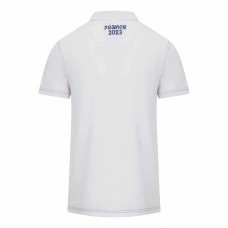 France RWC Mens Cotton White Rugby Polo 2023
