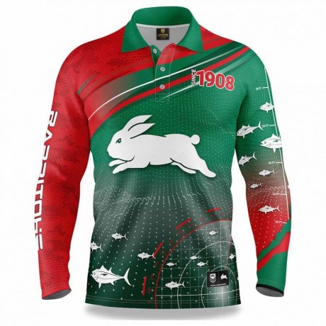 Rabbitohs Fishing Shirt 2022 | Official NRL Men’s Waffle Knit Jersey