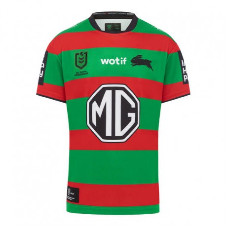 South Sydney Rabbitohs Home Jersey 2024 – Official Mens Hooped Replica