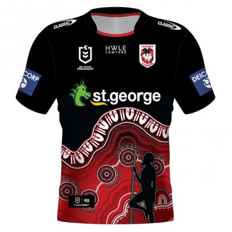 St George Illawarra Dragons Indigenous Rugby Jersey 2023 – Official NRL