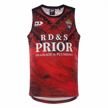 Tonga Rugby Training Singlet 2022 | Men's Official Workout Top