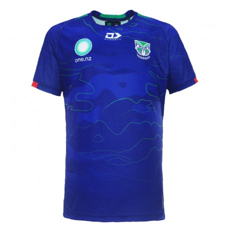 Warriors Men's Royal Training Rugby Tee 2024 – Eco-Friendly & Lightweight Gear
