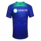 Warriors Men's Royal Training Rugby Tee 2024 – Eco-Friendly & Lightweight Gear