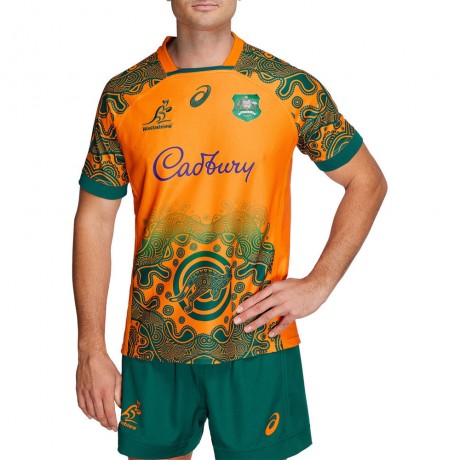 Wallabies Mens Alternate Rugby Jersey 2022 | Indigenous-Inspired Kit
