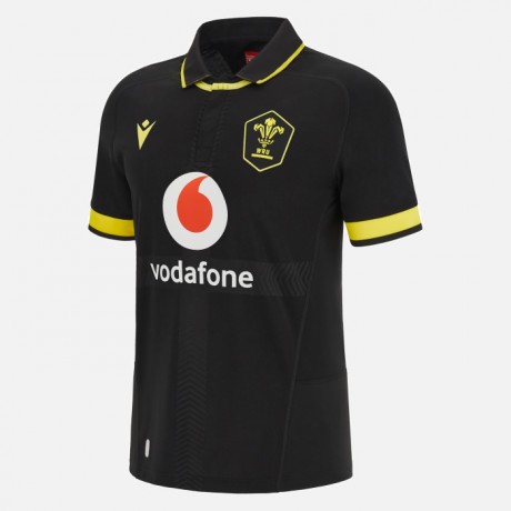 Wales Mens Away Rugby Jersey 2023 – Official Black & Yellow Kit