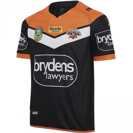 Wests Tigers 2017 Men's Home Jersey | Slim Fit Rugby Shirt