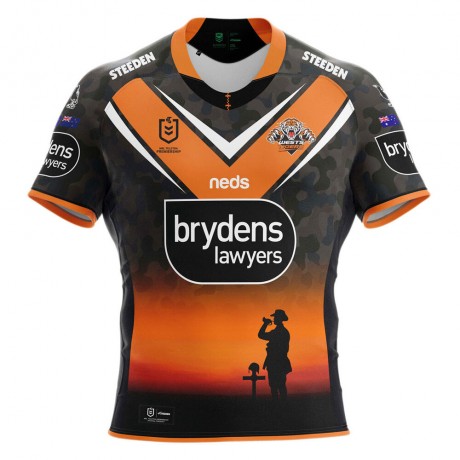 Wests Tigers ANZAC Jersey 2021 | Limited Edition Rugby Shirt