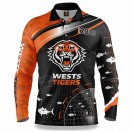 Chemise pêche rugby Wests Tigers 2022 | Équipement NRL