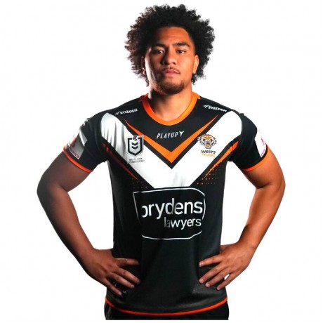 Wests Tigers Men's Home Rugby Jersey 2023 – Authentic NRL Fan Jersey