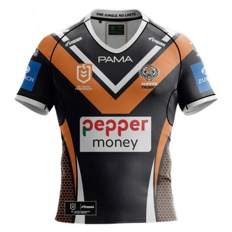 Wests Tigers Mens Home Rugby Jersey 2025 | Official NRL Kit